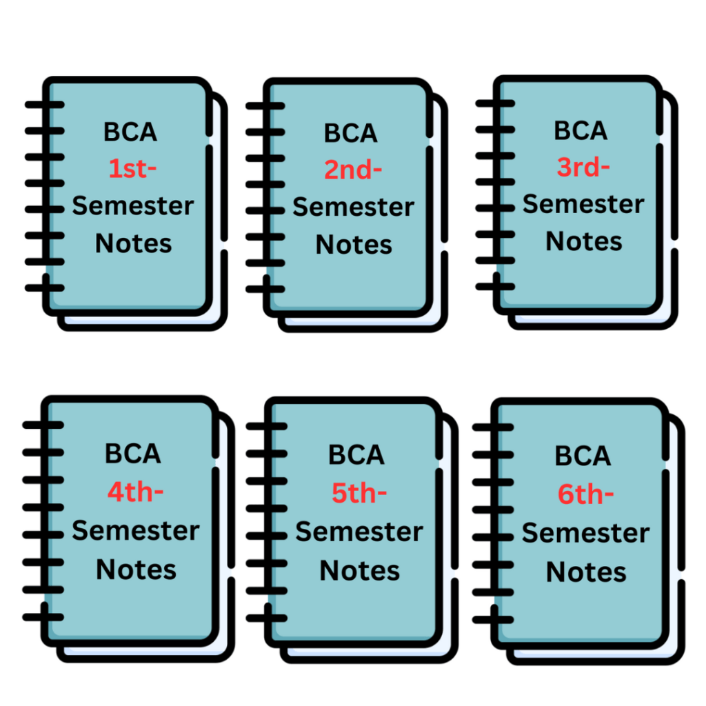 Bca Notes 1st to 6th Semester in pdf – Free Download